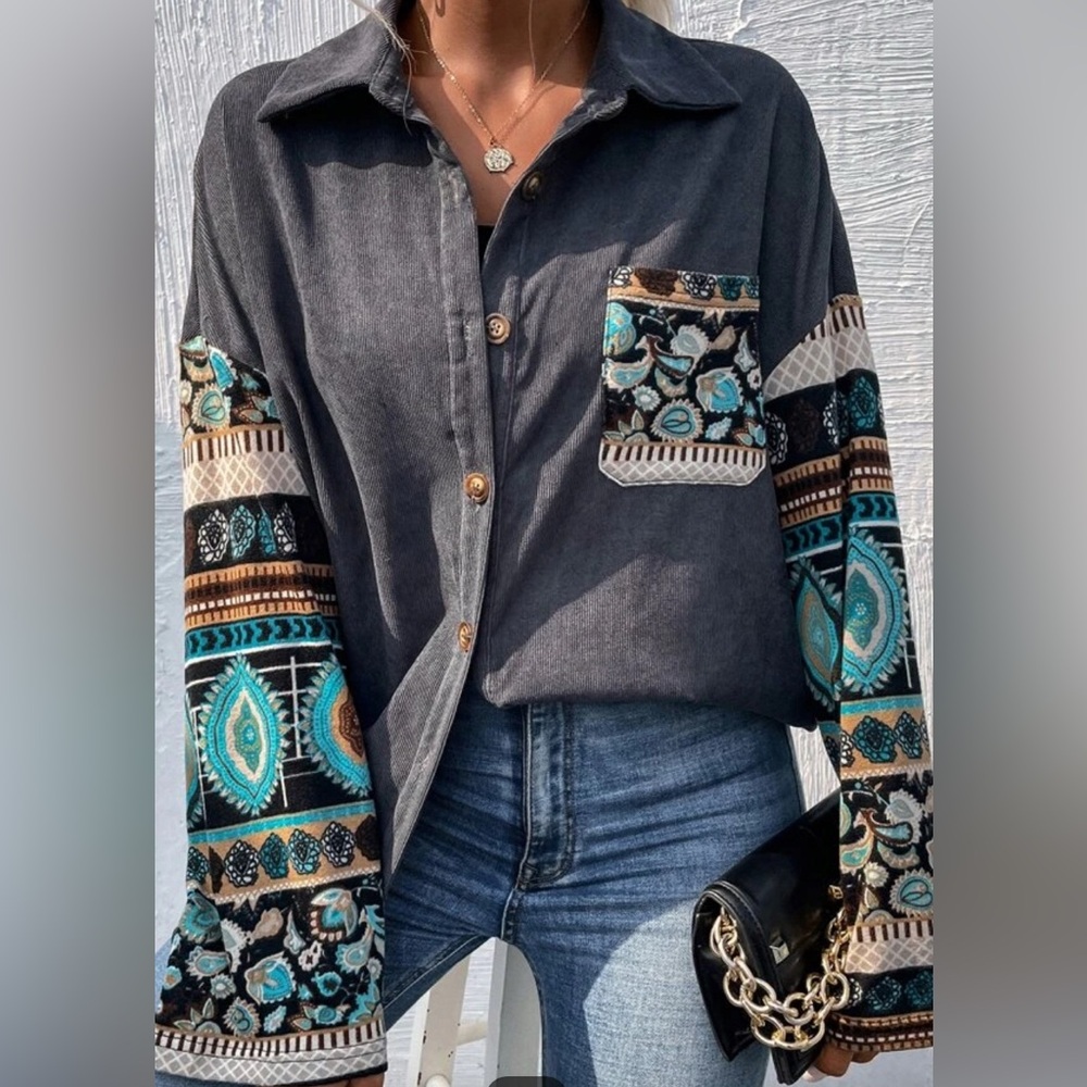 Boho Oversized Top